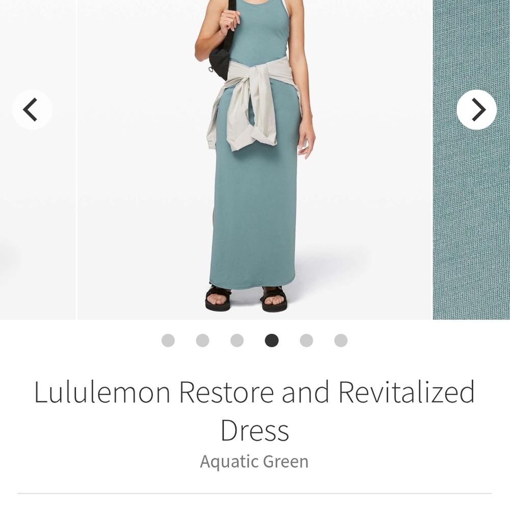 lululemon athletica Aquatic Green Restore and Revitalize Dress